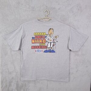 Vintage 90s NHRA Nitro! T-Shirt Heavyweight Double-Sided Size 2XL